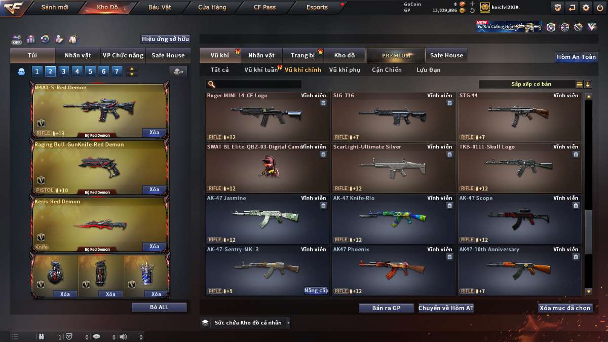 shop acc cf uy tin gia re